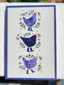 Fridge Magnet Chickens 3"x2"