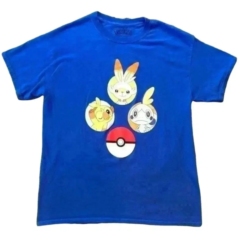 Mens Large Pokémon Swords & Shields Starters T-Shirt