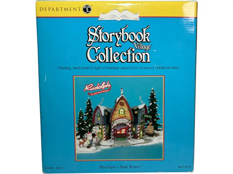 Dept 56 Storybook Village Collection Rudolph's Bunk House NEW