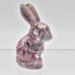 23 Pink Cloisonné Bunny