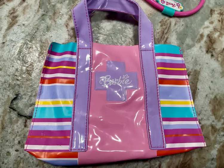 VINTAGE BARBIE CHECK UP TIME DOCTOR KIT – WORKING HEARTBEAT STETHOSCOPE