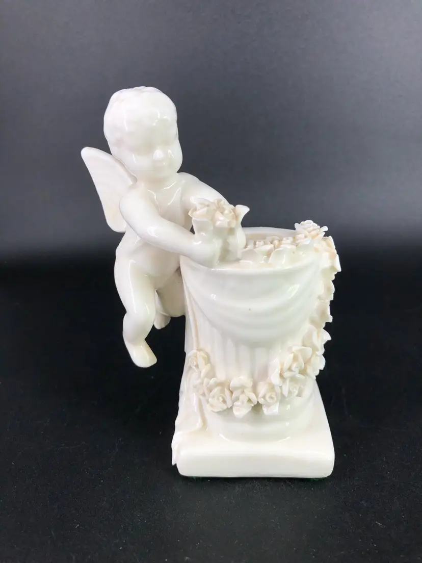 Vintage Cherub Angel Candle Stick Holder