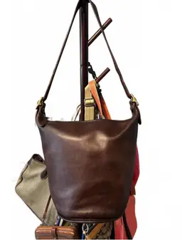 **SOLD** 

Vintage Coach Duffel Shoulder Bag 9085 XL Brown Leather 1998