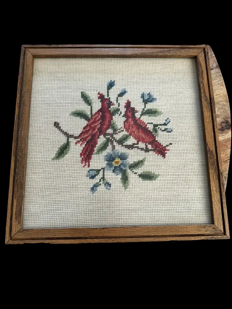 Needlepoint Red Birds 