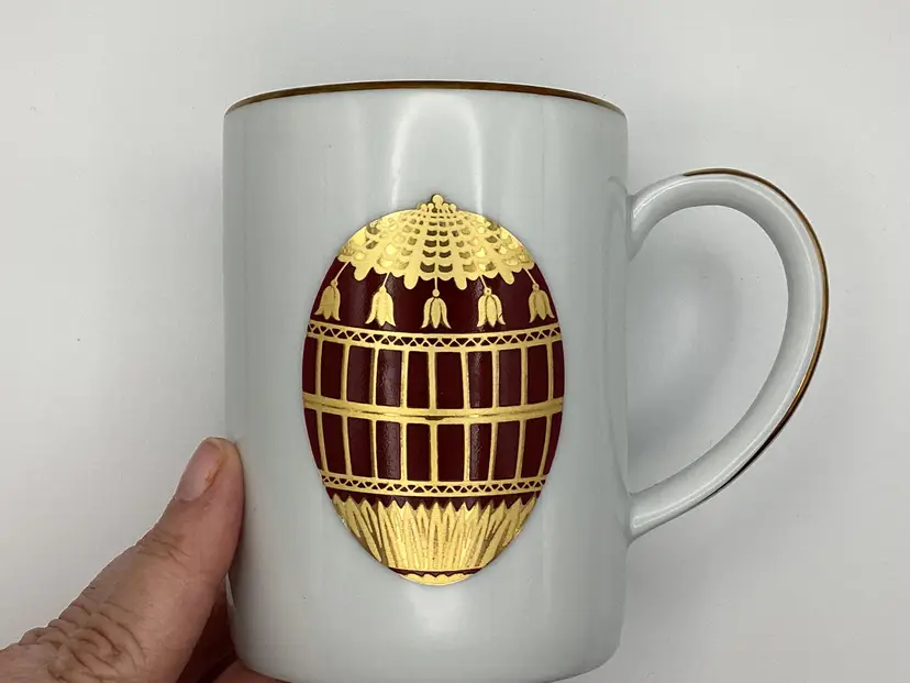 Muirfield China Celebrity Gold Line Faberge Egg Mug
