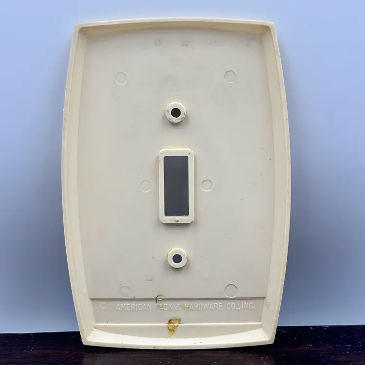 Vintage Plastic Decorative Light Switch Plate Botanical Herbs