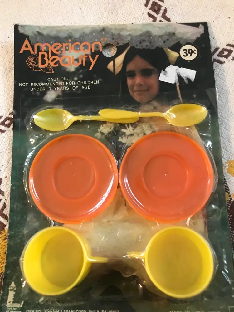 American Beauty cup and saucer set