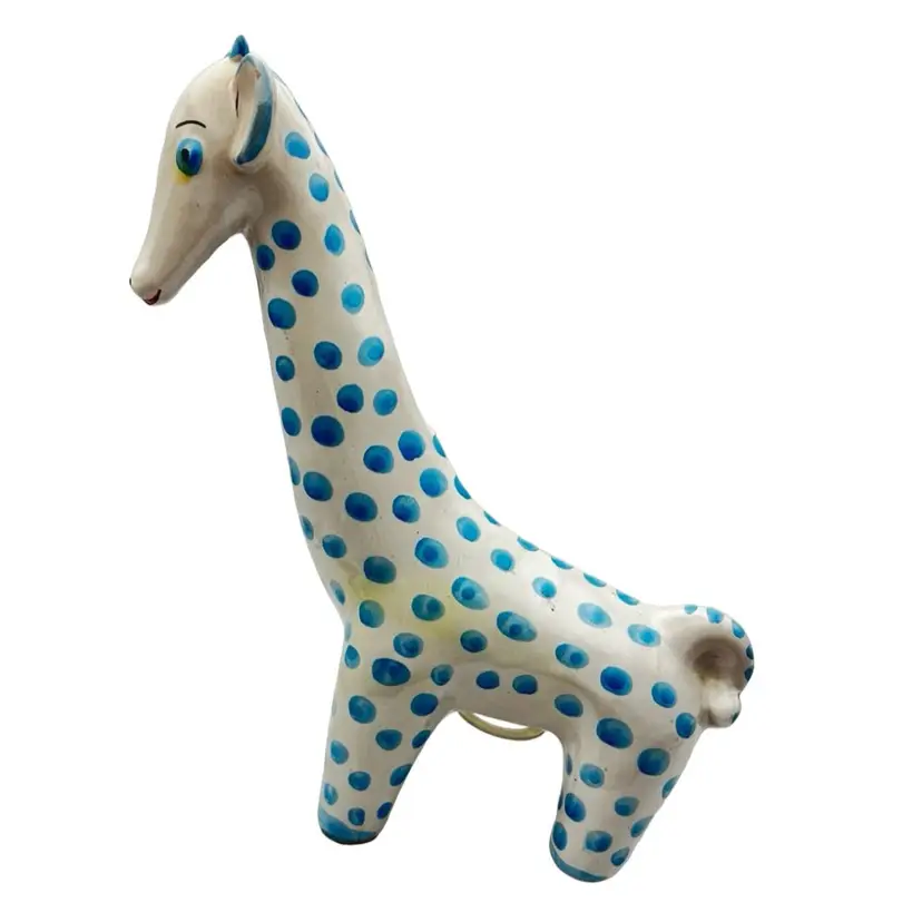 Italian Pottery Giraffe Bank