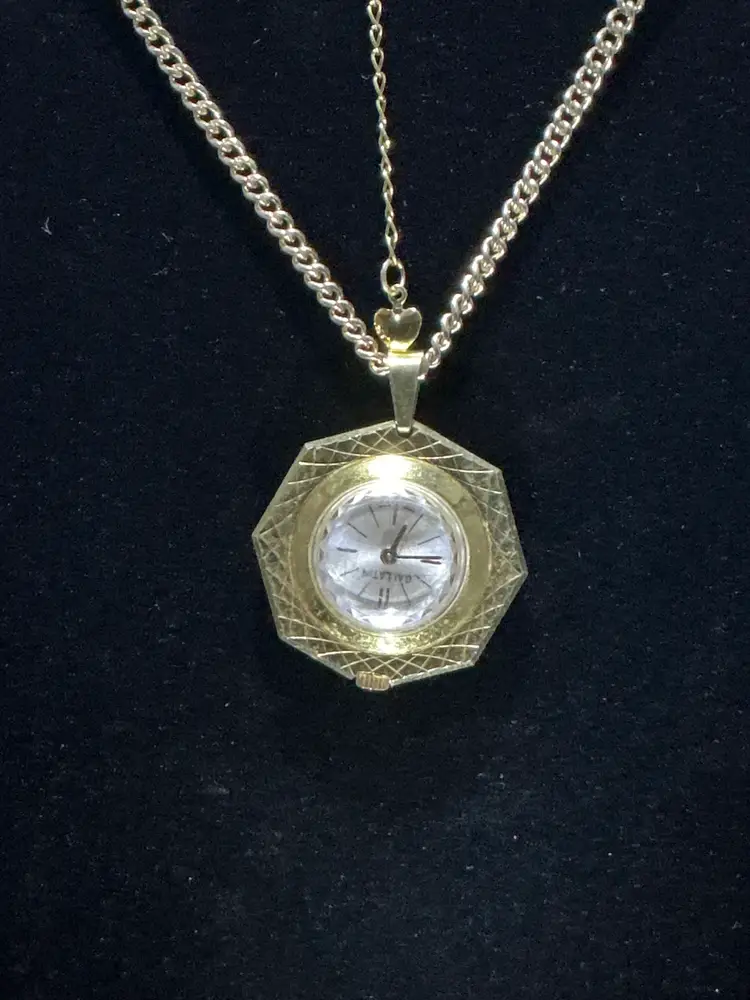 VINTAGE WIND-UP WATCH NECKLACE – 34"