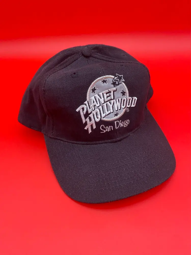 Planet Hollywood San Diego Black Adjustable Hat - Vintage 1995