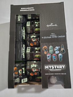 NEW Nightmare Before Christmas Hallmark Mystery Ornaments Full Case of 28.