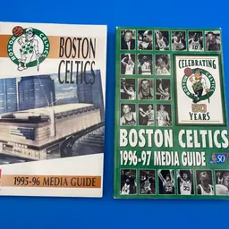 NBA Boston Celtics Pair of Media Guides - 1995-96 & 1996-97