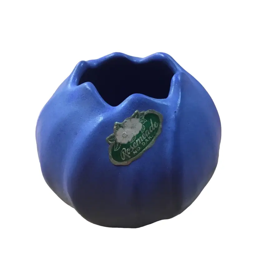 Deep Cornflower Blue Small Planter Great For Air Plants Approximately 4”