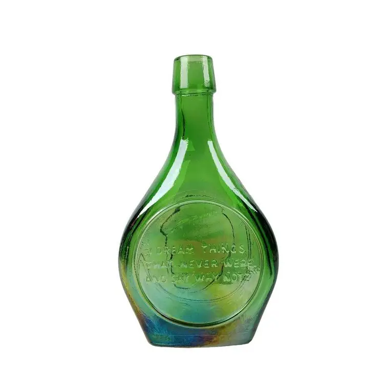 Wheaton Bottle Senator Robert Francis Kennedy Green Carnival Glass