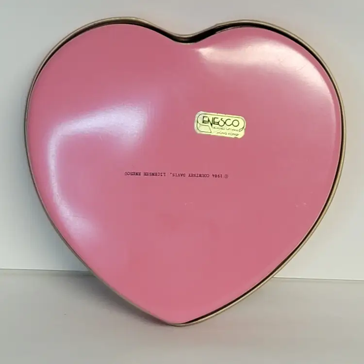 Enesco Valentine's heart tin 1984