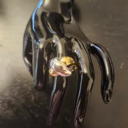 Bold Twist Gold-Tone and Silver -Tone Ring Size:8