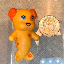 Sea Wees 1981 Tropigals Dubloon Dog Mermaid 2.25” PVC Mini Figure