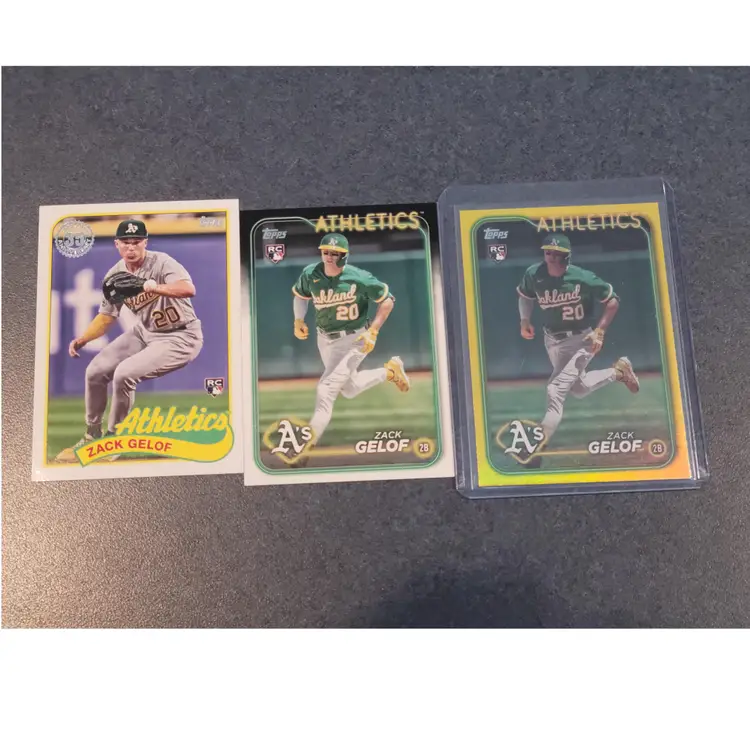 Zack Gelof 2024 Topps Series 1 Yellow Foil (Hanger Exclusive) #166 Oakland Athletics