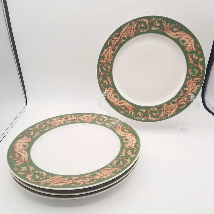 Rosenthal Classic Germany Pearl China Chelsea Nina Campbell Dinner Plates Set of 4 VHTF