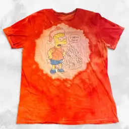 BART Simpson Christmas Tie Dyed T-shirt XL Tall