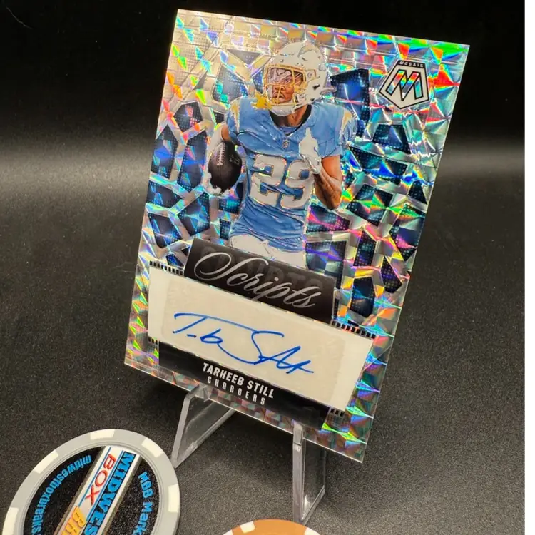 Tarheeb Still Scripts Auto 2025 Mosaic San Diego Chargers