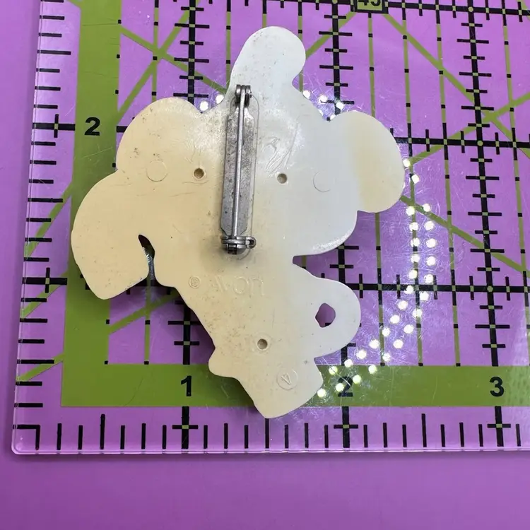 Vintage Avon Christmas Mouse Peppermint Candy Cane Pin