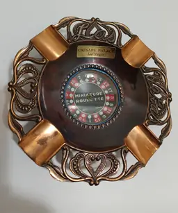 Caesars Palace Miniature Roulette Wheel Las Vegas Souvenir