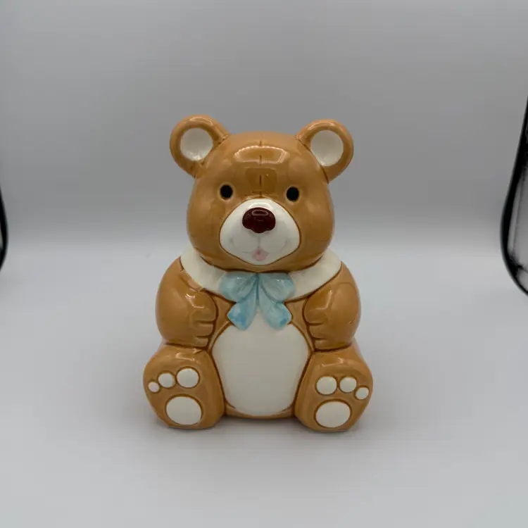 Vintage Geo Z Lefton Teddy Bear Bank