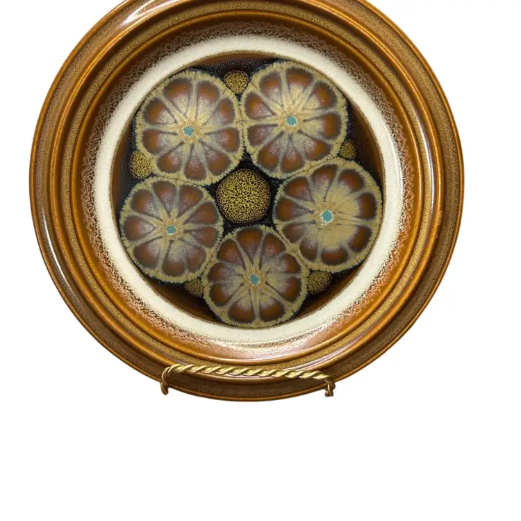 Set Of Two Vintage Ascons Carousel Pattern 7 1/2” Diameter  Made In Japan