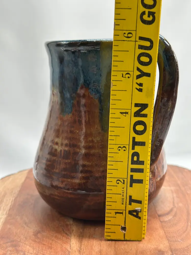 Art Pottery Mug Drip Glaze Stoneware Beautiful Artisan Shelley Andrews Turtle