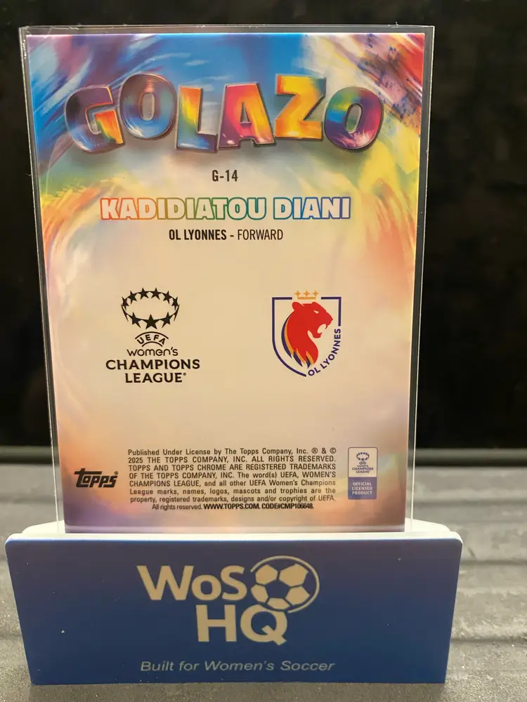24/25 Topps Chrome UWCL Golazo - Kadidiatou Diani Red 5/5