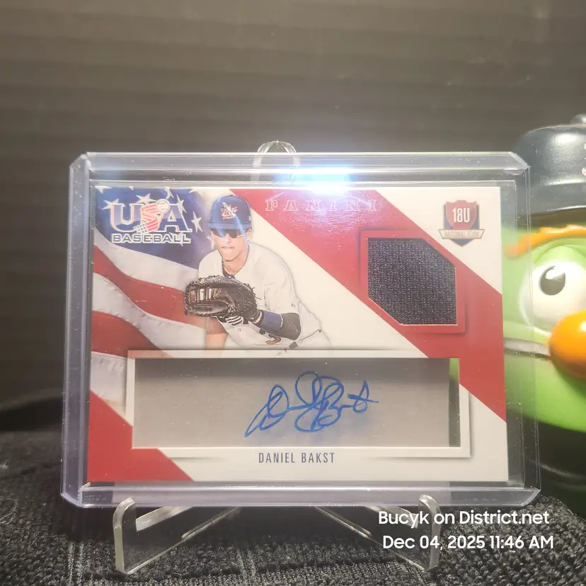 2015 Team USA Relic Auto - Daniel Bakst Boston Red Sox 86/99