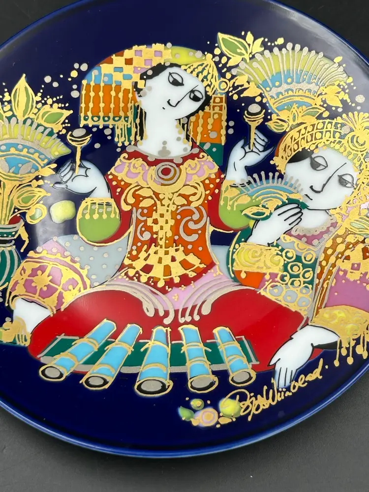 Vintage Rosenthal Studio Line Collector Plate, Oriental Night Music By Bjorn Wiiblad
