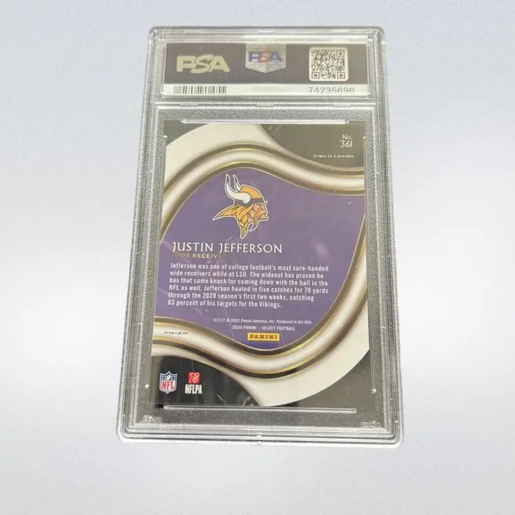 2020 Panini Select Justin Jefferson Rookie Orange Die Cut Field Level! Minnesota Vikings 