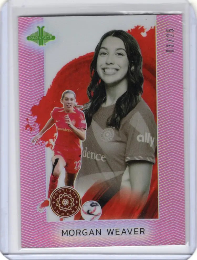 2024 Parkside Pacific NWSL Morgan Weaver Pink Parallel /25