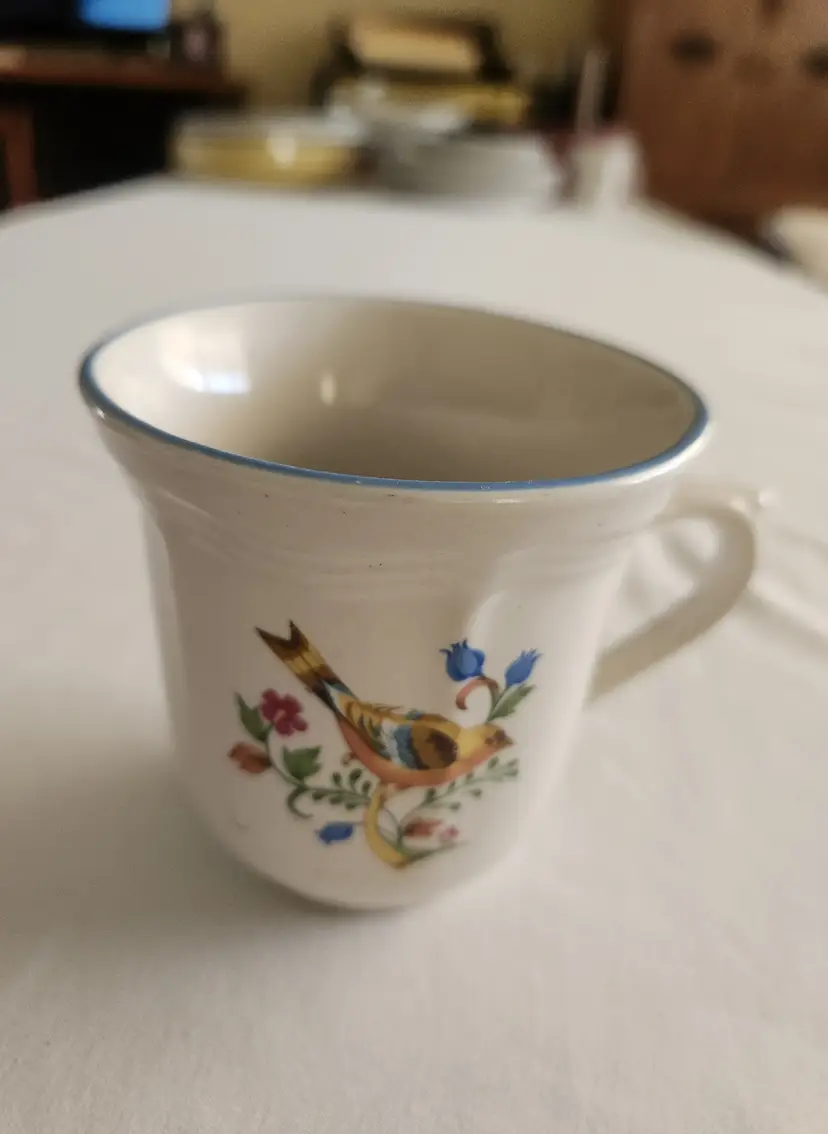 41-Tienshan Stoneware Aviary Coffee Cup