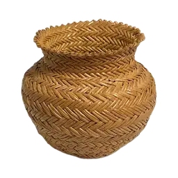 Vintage Tarahumara Hand Woven Basket, 3.5" Tall
