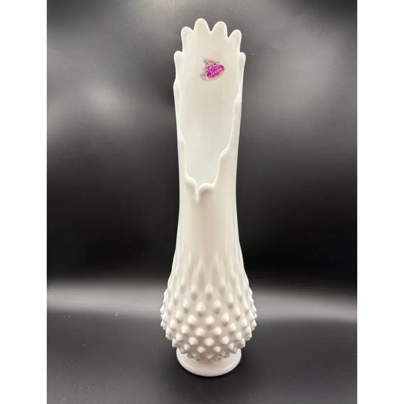 Fenton Milk Glass Hobnail Swung