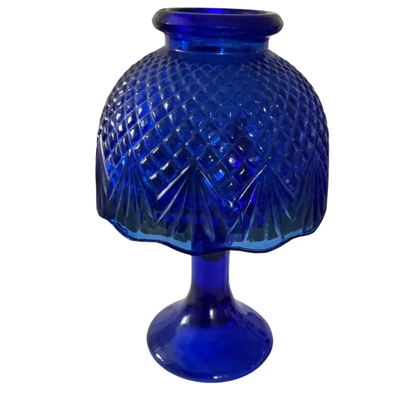 2-piece Import Cobalt Blue Fairy Light 6.75” x 4.25”- READ