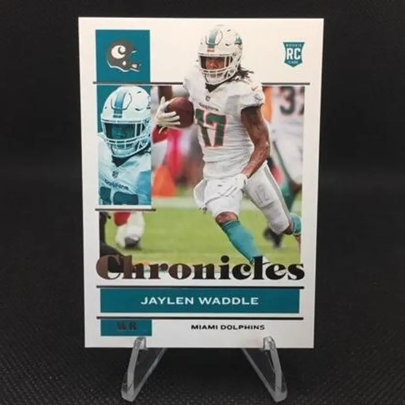 Jaylen Waddle 2021 Panini Chronicles Rookie Card (RC) #76 - Miami Dolphins