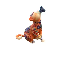 Pawsitively Playful Cat With Butterfly On His Nose By Blake Jensen 5”x 4”