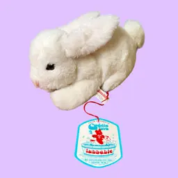 Vintage DOUGLAS CO Cuddle Toys White Bunny Rabbit Plush Toy, W/ Tag