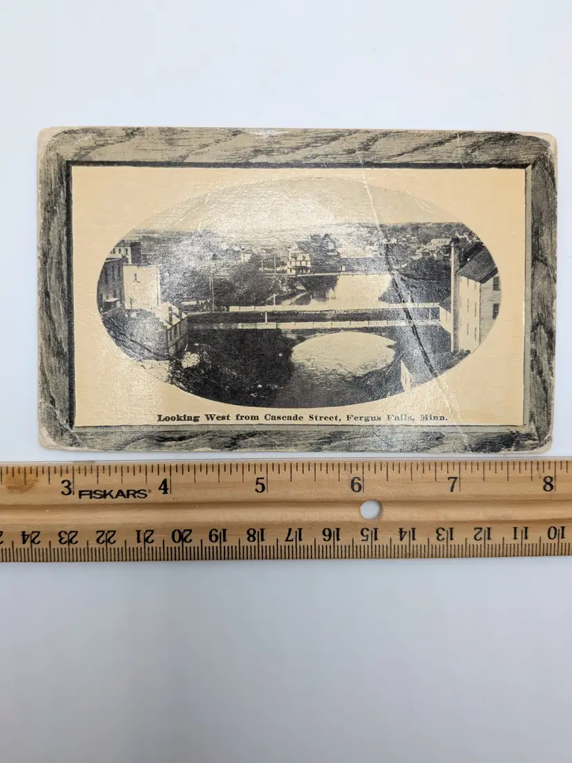 E56. ANTIQUE POSTCARD CASCADE ST FERGUS FALLS MINNESOTA