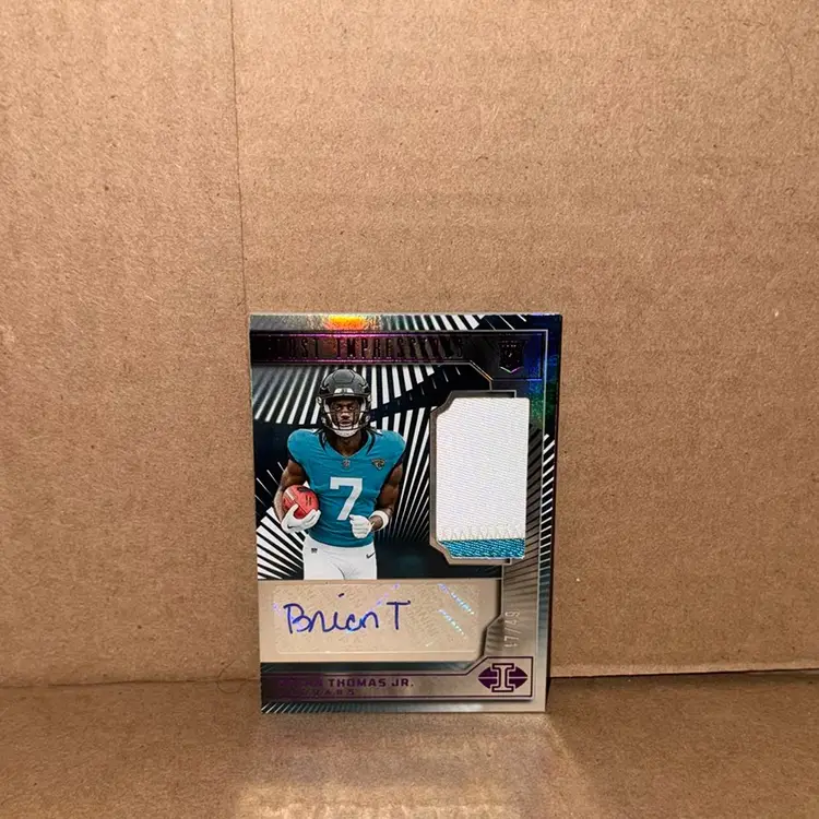 2024 Panini Illusions Brian Thomas Jr. First Impressions RPA Purple/49 RC