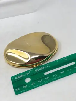 Estee Lauder Knowing Translucent Pressed Powder Gold Tone Mirror Compact