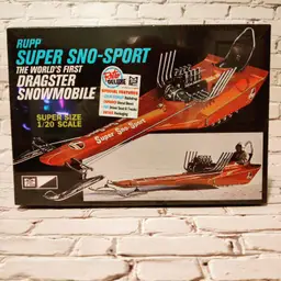 Super Sno-Sport Dragster Snowmobile 1/20 Scale Model Kit by MPC #961 Rupp-New