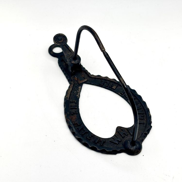 Antique Cast Iron Receipt Holder/ Spike Bill Holder Transfer File 6”