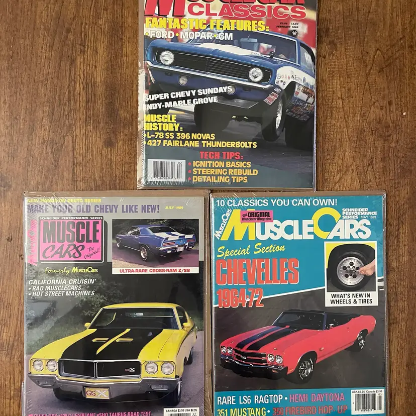 Lot Of 3 MUSCLE CAR MAGAZINES (MC005)