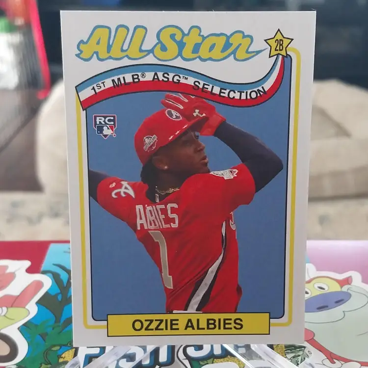 2018 Topps Throwback Thursday Set 23 1st All-Star Selection Ozzie Albies Rookie