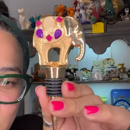 Bejeweled Elephant Bottle Stopper